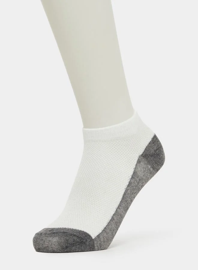 Styli Pack of 5 - Kids Grey Ankle Socks